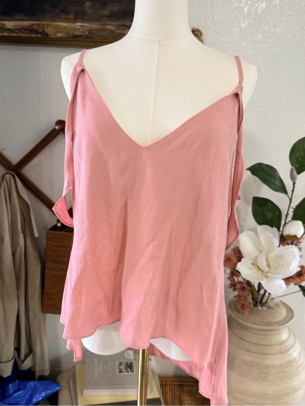 Reformation Dusty Rose V-Neck Cami